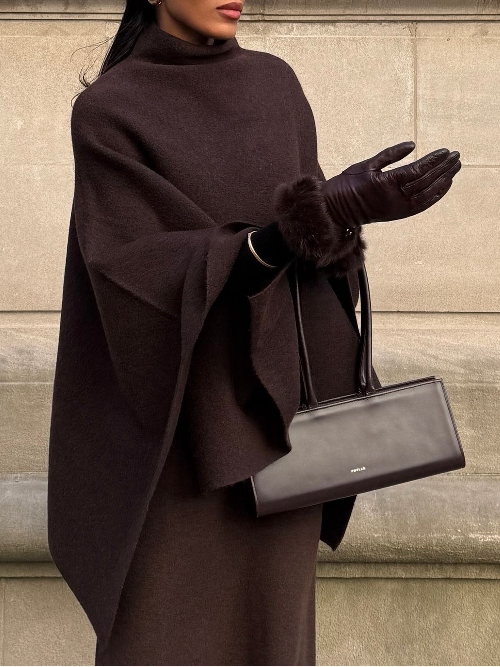 Zara viral brown poncho - Picture 2 of 4